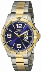 Invicta Watches : 0087 Blue Dial Second-hand Men Watch