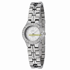 Invicta Watches : 0129 White Dial Stainless Steel Women Watch