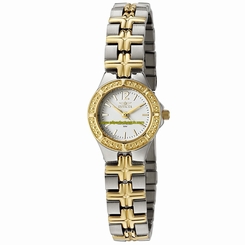 Invicta Watches : 0130 White Dial Stainless Steel Band Women Watch