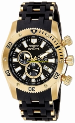 Invicta Watches : 0140 Black Dial Luminescent Hands^stop Watch Men Watch