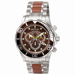 Invicta Watches : 0164 Brown Dial Stainless Steel Men Watch