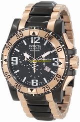 Invicta Watches : 0203 Black Dial Chronograph Luminous Stop-watch Men Watch