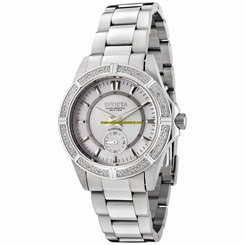 Invicta Watches : 0245 Mother Of Pearl Dial Stainless Steel Band Women Watch