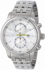 Invicta Watches : 0248 Silver Dial Stainless Steel Band Men Watch