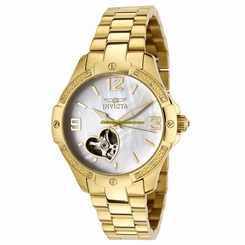 Invicta Watches : 0290 Mother Of Pearl Dial Stainless Steel Band Women Watch