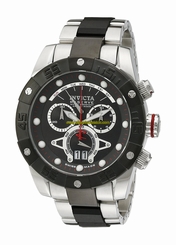 Invicta Watches : 0329 Black Dial Chronograph Luminous Screw-down-crown Water-resistant Men Watch