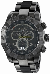 Invicta Watches : 0334 Black Dial Stainless Steel Band Men Watch