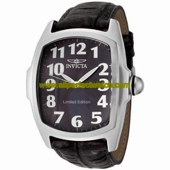Invicta Watches : 0399 Quartz Analog Black Leather Men Watch