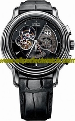 Zenith Watches : 03.1260.4039/21.C611 Automatic Black Sunray Center Chronograph With Large Date Window At 2, Partial Tr90 Transparent Window Between 1 And 4, Power Reserve Indicator At 6 And Partial Skeleton View Of Movement Escapement Between 8 And 12 Di