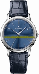 Zenith Watches : 03.2290.679/51.C700 Automatic Elite Classic Blue Leather Men Watch