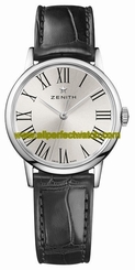 Zenith Watches : 03.2330.679/11.C714 Automatic Roman Numerals Dial Black Leather Women Watch