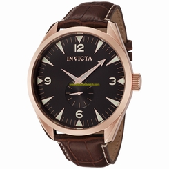 Invicta Watches : 0431 Dark brown Dial Stainless Steel Men Watch