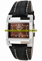 Invicta Watches : 0585 Quartz Analog Black Leather Women Watch