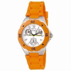 Invicta Watches : 0696 White Dial Plastic Band Women Watch