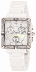 Invicta Watches : 0719 Silver Dial Chronograph Luminous Timer Measures Seconds Women Watch