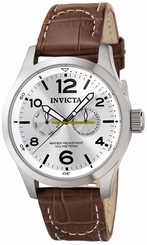 Invicta Watches : 0765 Quartz Day Date Brown Leather Men Watch