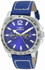 Invicta Watches : 0854 Blue Dial Second-hand Water-resistant Men Watch