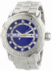 Invicta Watches : 0885 Blue Dial Stainless Steel Band Men Watch