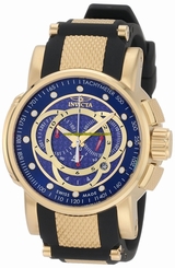 Invicta Watches : 0897 Quartz Chronograph Date Black Polyurethane Men Watch