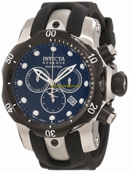 Invicta Watches : 0947 Quartz Chronograph Date Black Polyurethane Men Watch