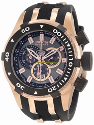 Invicta Watches : 0978 Quartz Chronograph Day Date Black Polyurethane Men Watch