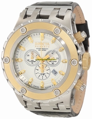 Invicta Watches : 10079 Beige Dial Stainless Steel Band Men Watch