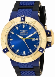 Invicta Watches : 10115 Quartz Analog Date Black Polyurethane Men Watch
