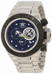 Invicta Watches : 10138 Black Dial Stainless Steel Band Men Watch