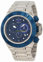 Invicta Watches : 10148 Blue Dial Stainless Steel Band Men Watch