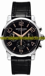 MontBlanc Watches : 101548 Automatic Black Leather Men Watch