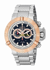 Invicta Watches : 10192 Black Dial Stainless Steel Band Men Watch