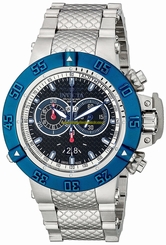 Invicta Watches : 10193 Black Dial Stainless Steel Band Men Watch