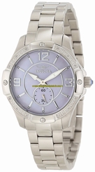 Invicta Watches : 10220 Purple Dial Stainless Steel Band Women Watch