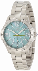 Invicta Watches : 10221 Green Dial Stainless Steel Band Women Watch