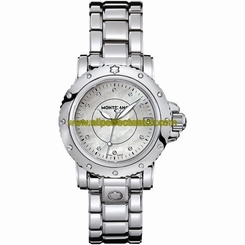 MontBlanc Watches : 102362 Quartz Diamonds Bezel Stainless Steel Women Watch