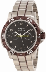 Invicta Watches : 10308 Black Dial Stainless Steel Band Men Watch