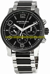 MontBlanc Watches : 103094 Automatic Chronograph Stainless Steel and Ceramic Men Watch