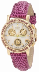 Invicta Watches : 10314 Quartz Chronograph Day Date Purple Leather Women Watch