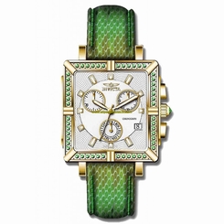 Invicta Watches : 10330 Silver Dial Leather Band Women Watch