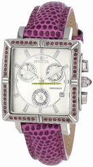 Invicta Watches : 10335 Silver Dial Chronograph Luminous Stop-watch Women Watch