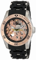 Invicta Watches : 10351 Black Dial Stainless Steel Band Men Watch