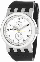 Invicta Watches : 10401 Silver Dial Black Silicone Women Watch