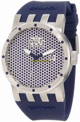 Invicta Watches : 10422 Quartz Analog Date Blue Silicone Women Watch