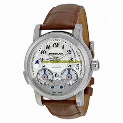 MontBlanc Watches : 104273 Automatic Chronograph Brown Leather Men Watch
