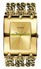 Guess Watches : 10544L1 Quartz Gold Dial Stainless Steel Case And Bracelet Women Watch