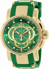 Invicta Watches : 10565 Quartz Chronograph Date Green Polyurethane Men Watch