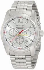 Invicta Watches : 10628 Silver Dial Chronograph Stop-watch Men Watch