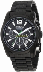 Invicta Watches : 10629 Black Dial Chronograph Shock-resistant Men Watch