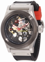 Invicta Watches : 10659 Mechanical Hand Wind Skeleton Dial Black Polyurethane Men Watch