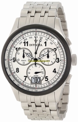 Invicta Watches : 10751 White Dial Stainless Steel Band Men Watch